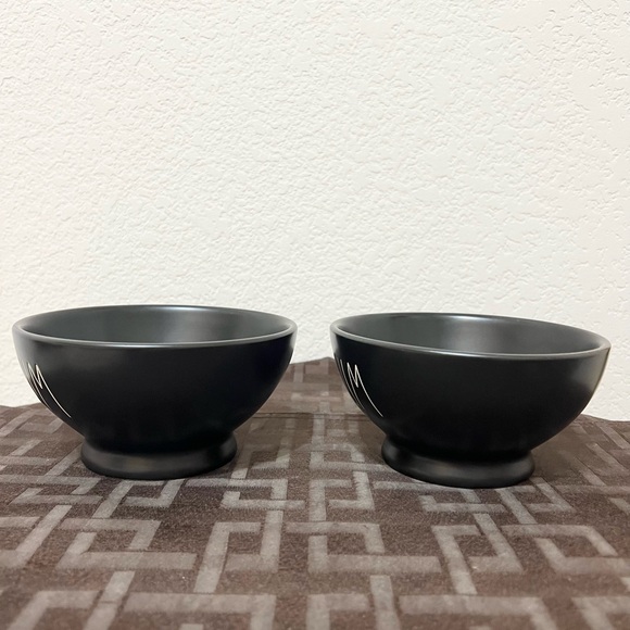 NWT Rae Dunn black YUM bowls and black SALT & PEPPER stackers - Picture 6 of 12